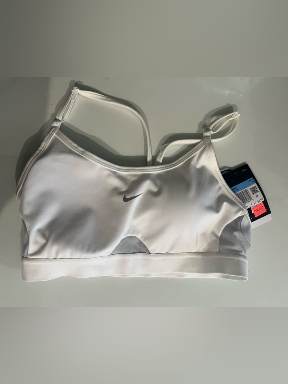 Nike White Sports Bra